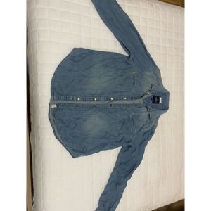 American Eagle boyfriend fit denim shirts M